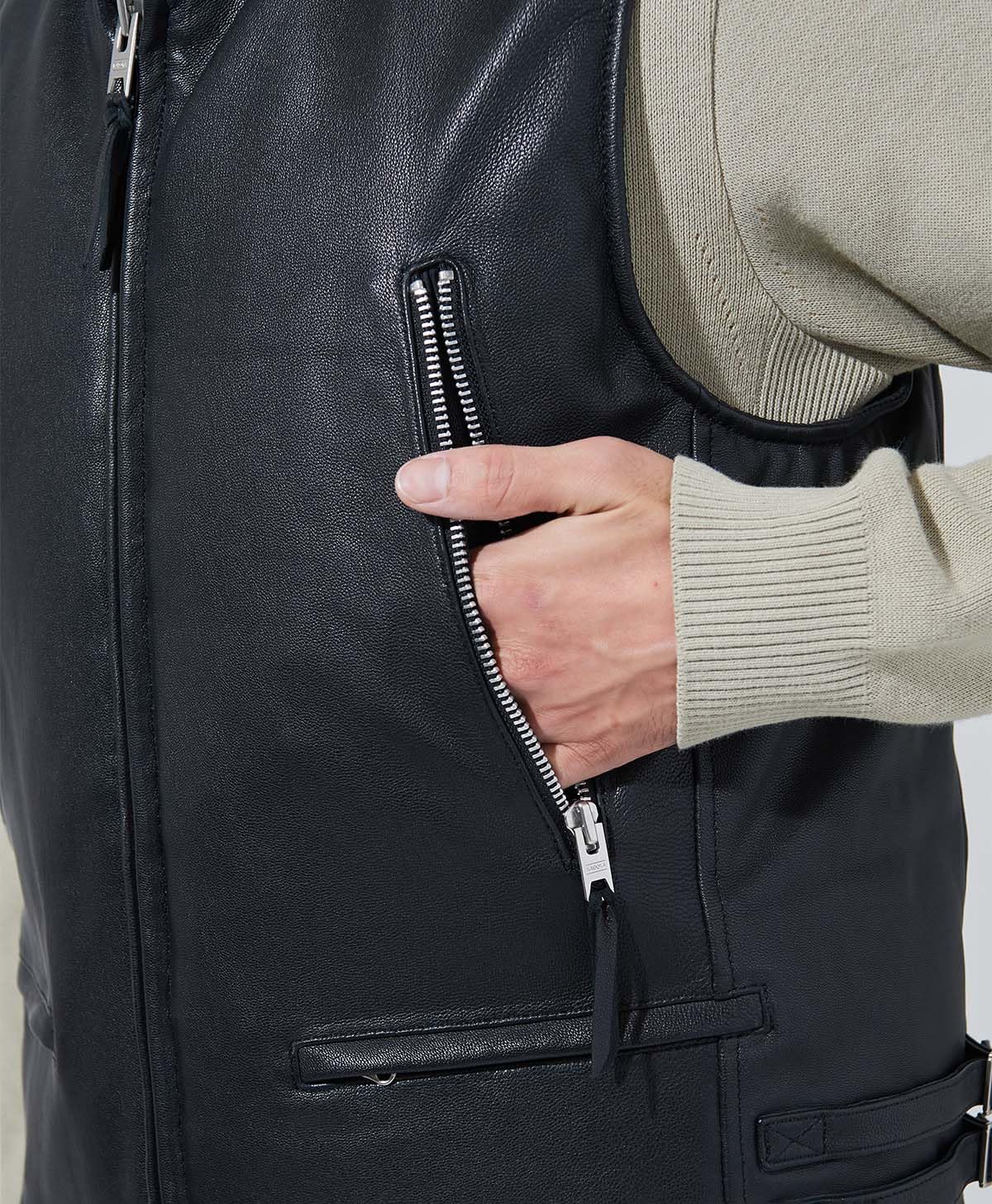 Amazon.co.jp: Kadoya RIDERS DOWN VEST Men's Jacket, Black